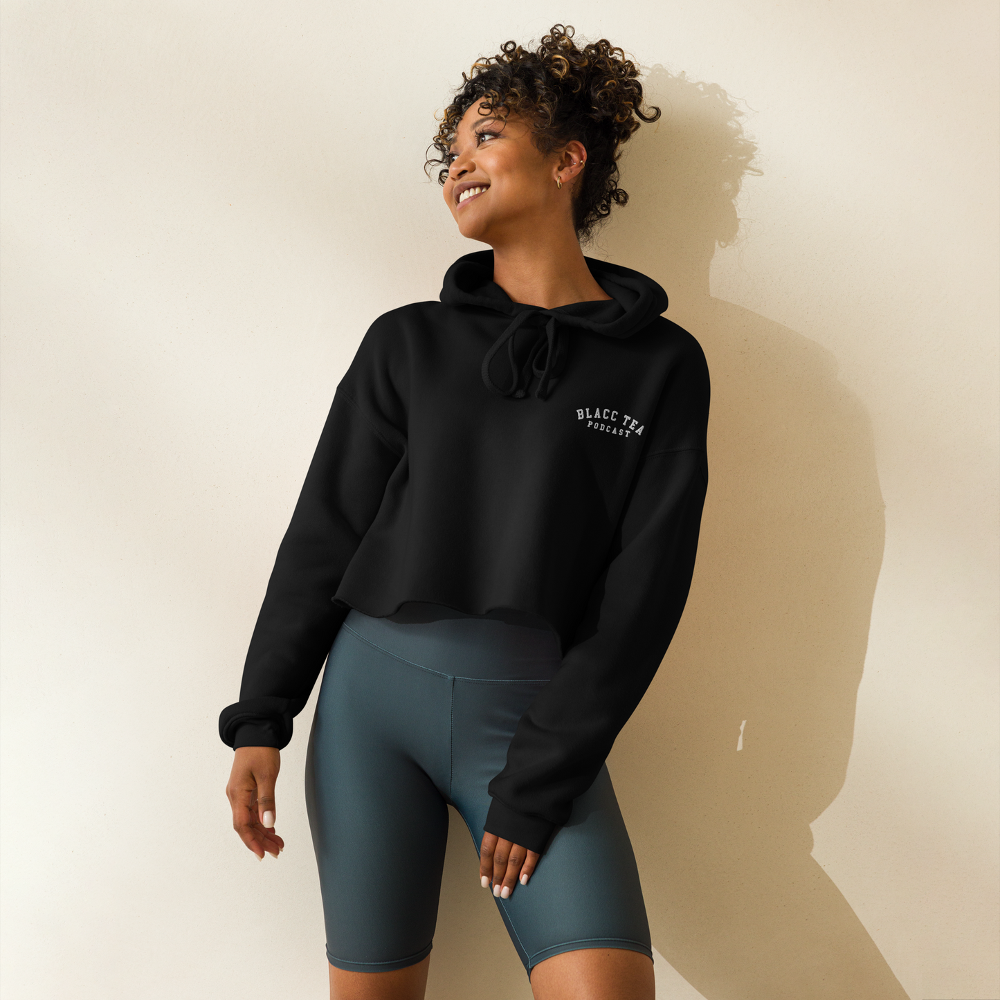 Blacc Tea Podcast | University Collection (Crop Hoodie)